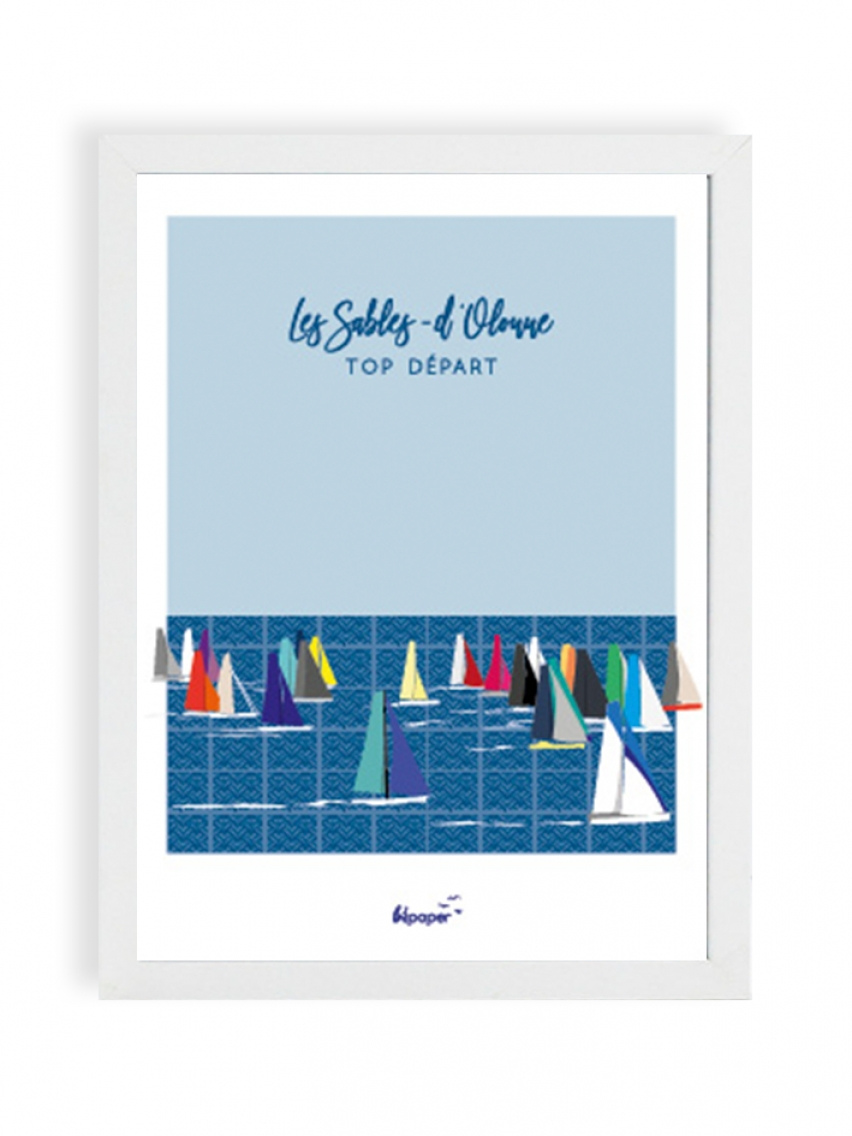 300 PIXELS - Affiche-Les Sables, top départ