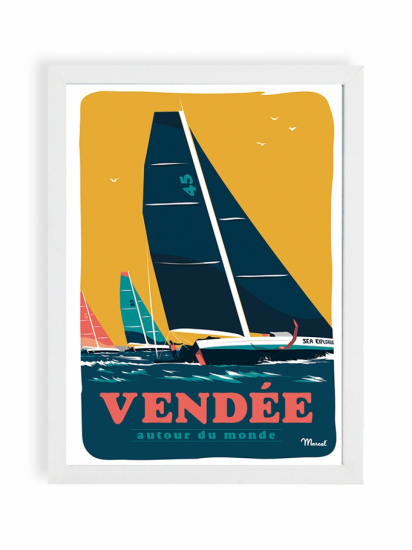 300 PIXELS - OCA des Sables d'Olonne : Affiche-Vendée Autour du monde