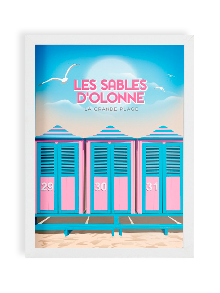 300 PIXELS - OCA des Sables d'Olonne : Affiches - Les Cabines Sables